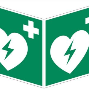 Rettungszeichen Automatisierter externer Defibrillator
